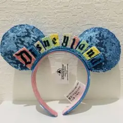 新品！ ディズニー カチューシャ カラフル ブルー スパンコール ji1
