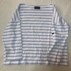 うにいくら様 ルミノア ボーダーTシャツ 水色 Mサイズ