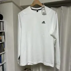 【タグ付き•未使用】adidas ホワイト 長袖シャツ