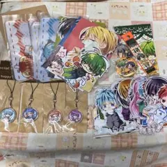 同人　黒子のバスケ グッズ まとめ売り ストラップ 缶バッジ カード シール