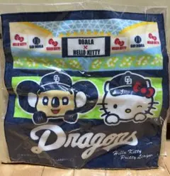 【未開封】中日ドラゴンズ サンリオ ドアラ ハローキティ ハンドタオル