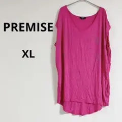 海外古着✨PREMISE ピンク Tシャツ 【1X】