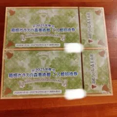 箱根ガラスの森美術館 ご入館招待券 2枚セットのサムネイル