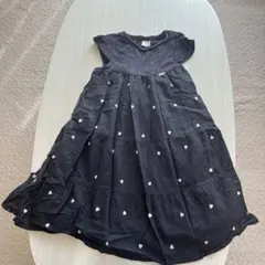 プティマイン　ワンピース　黒　100