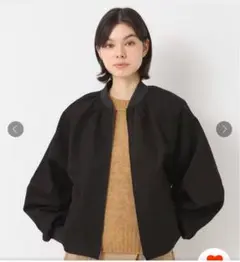 新品　ピーチスキンチノランタンスリーブブルゾンのサムネイル