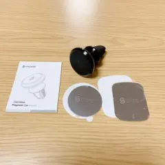 ⚫️スマホホルダー 車 マグネット エアコン吹き出し口用 強力磁石 角度調整 黒