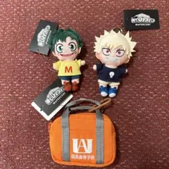 ヒロアカ　緑谷出久 爆豪勝己ぬいぐるみカバンセット　LOWRYS FARMコラボ