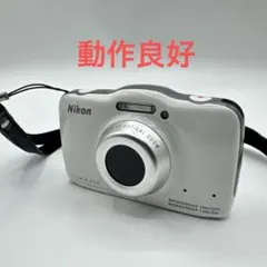 Nikon COOLPIX ホワイト S32 コンパクトデジタルカメラ