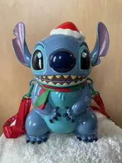 ディズニー　サンタ帽子が可愛い♡スティッチ ポップコーンバスケット