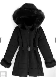 GRL グレイル [kd13］フード付きダウンジャケット 黒