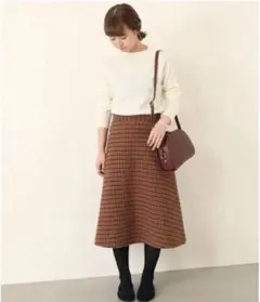 ●未使用●SLOBE IENAスローブイエナ●リバーシブルチェックスカート●