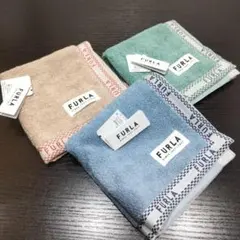 新品未使用　フルラ　タオルハンカチ　まとめ3点