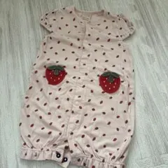 いちご柄ロンパース 50~70cm