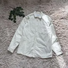 7207✾ザラ✾オーバーサイズシャツ【M】ベージュ/綿100%/ゆったり