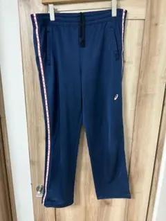 ⭐️人気早い者勝ち⭐️asics アシックス ジャージパンツ ネイビー サイドライン
