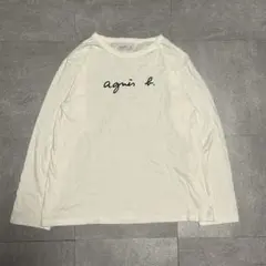 Agnes b アニエスベー 長袖シャツ ロゴ カジュアル レディース