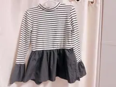 KOBELETTUCE 布帛切替フレアスリーブペプラムリブトップス