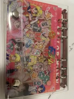 シャカシャカノート　セーラームーン　A6 シール帳　バインダー