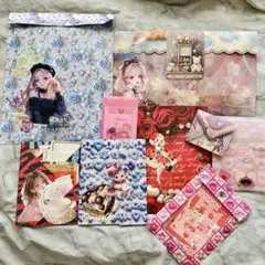 NO.4 バラメモ 紙袋 紙ものおすそ分けセット