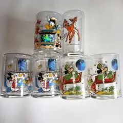 ミッキー ミニー　ディズニー グラス コップ　6個セット　レトロ