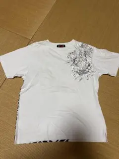ORIENTAL 花柄幾何学模様 Tシャツ Lサイズ