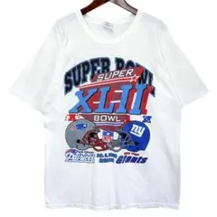 GILDAN NFL ペイトリオッツ ジャイアンツ Tシャツ 白 L 海外古着
