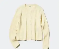 ウォッシャブルリブニットカーディガン ユニクロ