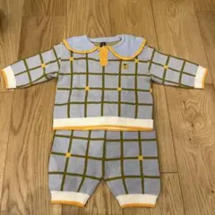 モイモルン襟付きチェック柄セットアップ