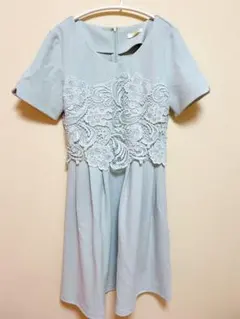 ASTORIA ODER ライトブルー レースドレス