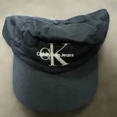 【USA製】Calvin Klein 90s 刺繍ロゴ　キャップ