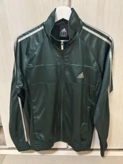 adidas ダークグリーン トラックジャケット