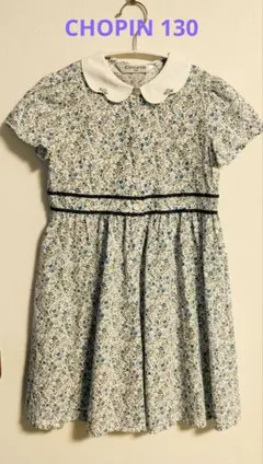 CHOPIN フラワープリント 半袖ワンピース 130cm