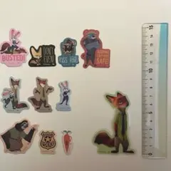 11枚　ズートピア フレークシール　ステッカー