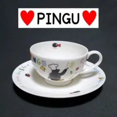 ピングー★ティーカップPINGUカップ&ソーサー桃山陶器マグカップ希少レアグッズ