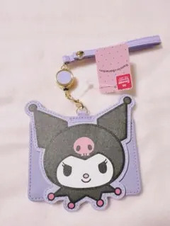 クロミ　Kuromi　リール付きパスケース　サンリオ