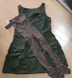 マタニティーワンピース　&　ボーダーレギンス　各Lサイズ