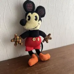 ディズニー ミッキー ぬいぐるみ レトロ キーホルダー