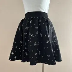 フリル ミニスカート F ウエストゴム 裏地付き ポケット有