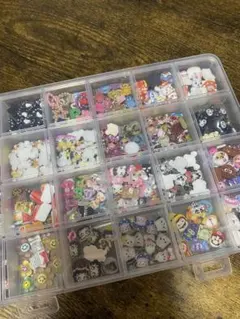 富*士様 ネイルパーツセット 収納ケース付き 300個超 キャラパ多数