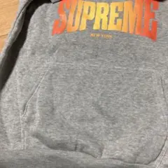 グレー スウェット フード付きパーカー