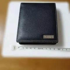 KANZAN 二つ折り財布 ブラック レザーのサムネイル
