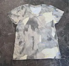 SeaGreen 迷彩柄 VネックTシャツ　Mのサムネイル