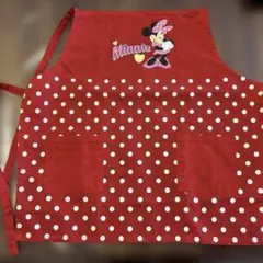 ミニー 赤い水玉エプロン サイズ110