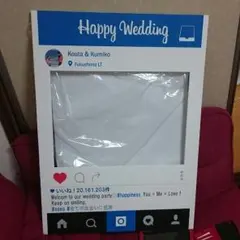 A3ウェルカムボードInstagram風★インスタフレーム完成品