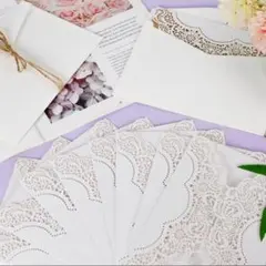 グリーティングカード 結婚式 パーティー お誕生日 招待カード レザーカット