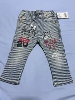 新品未使用　ブリーズ　サイズ80 ヒッコリーパンツ　子供用