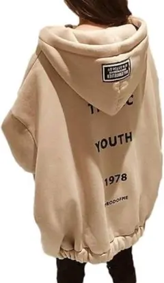 パーカー ブルゾン 大人 かわいい フード ジップ ビッグ レディース　Mサイズ