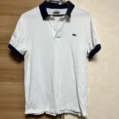 LACOSTE ラコステ ポロシャツ ホワイト ネイビー 3