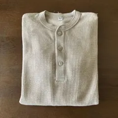 UNIQLO ワッフルヘンリーネックTシャツ