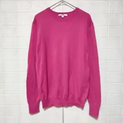 UNIQLO ユニクロ (M)　コットンカシミヤ クルーネックセーター